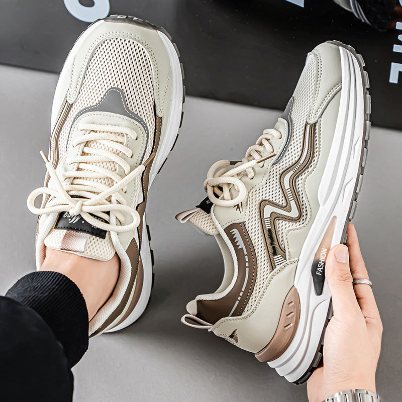 Men's winter new breathable sandals trendy versatile youth hollow mesh shoes casual soft sole anti-slip running shoes