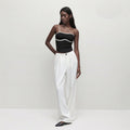 export women's clothing unique sense of design camisole spring and summer sexy one-sided sling sleeveless tops