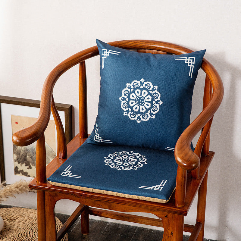 New chinoiserie guochao cushion pillow tea table cushion living room sofa taishi chair armchair backrest for home cushion cushion