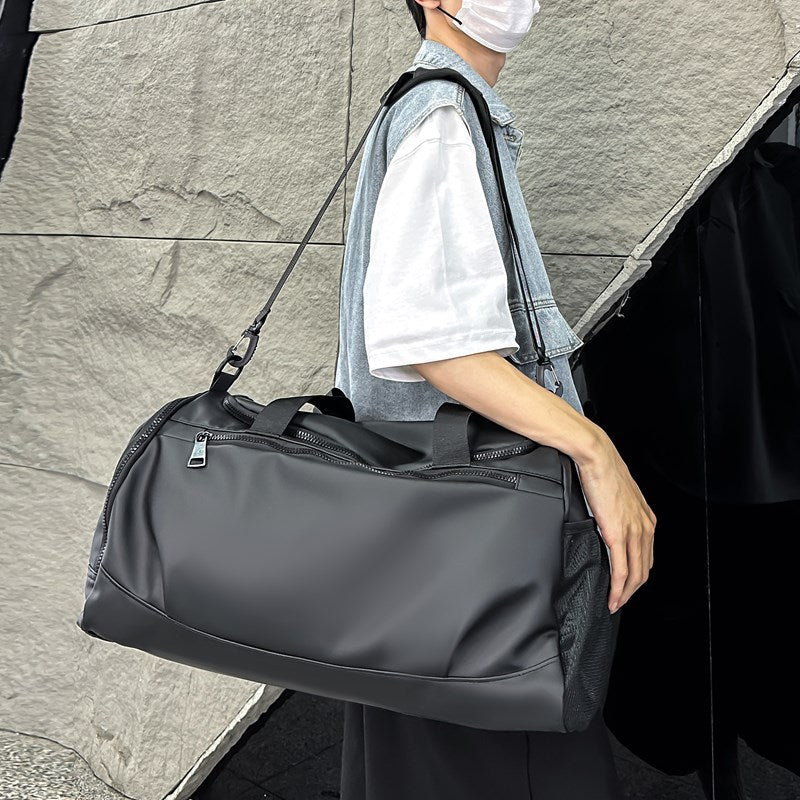 Short-distance hand-held travel bag Men's large-capacity sports fitness bag Dry and wet separation Women's bag Lightweight diagonal straddle duffle bag