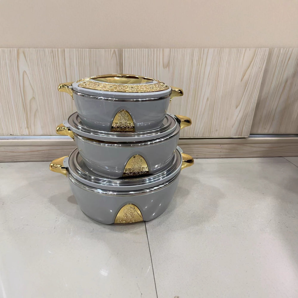 1.5l-2.5l-4.0l food warmer containerforeign trade 3pcs thermal insulation box set