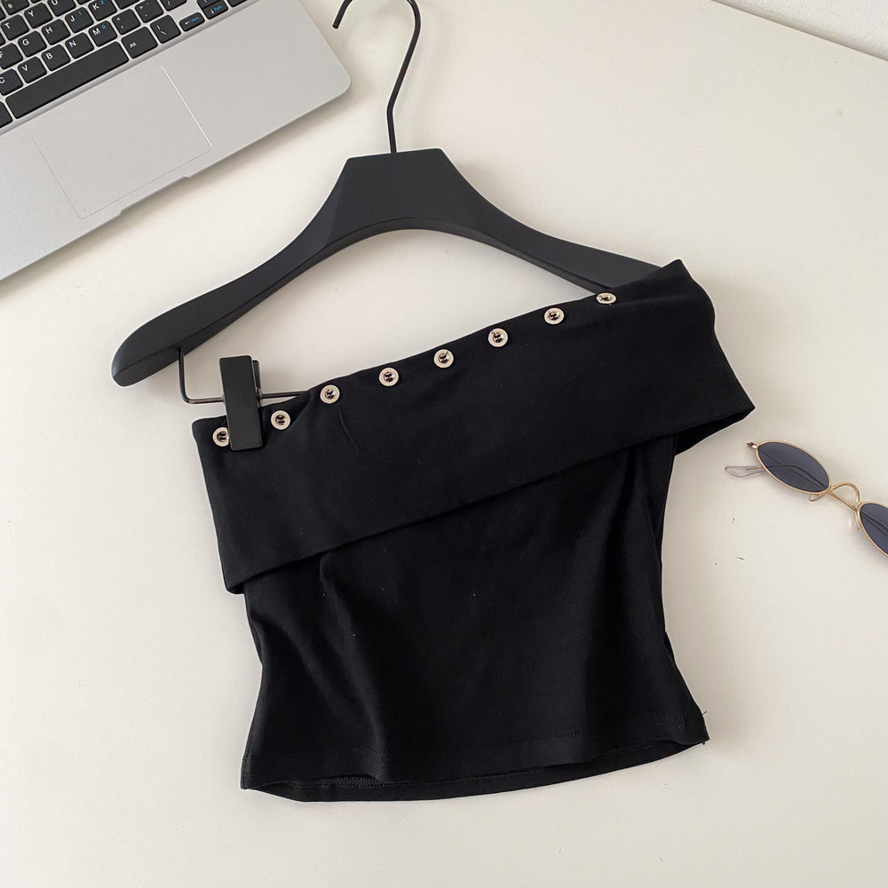 Xiaoxiangfeng wear women's classy sense rose printinghalter sleeveless vest women's summereasiest for match bottomknittingtops
