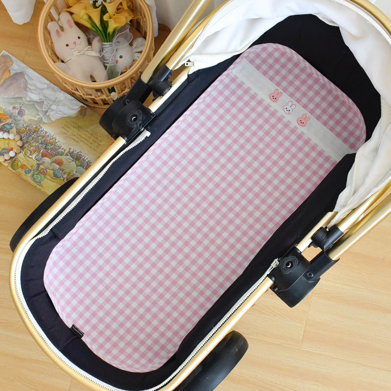 Baby stroller, ramie Tencel mat, baby dining chair seat, sweat-absorbing and breathable universal cool cushion in summer