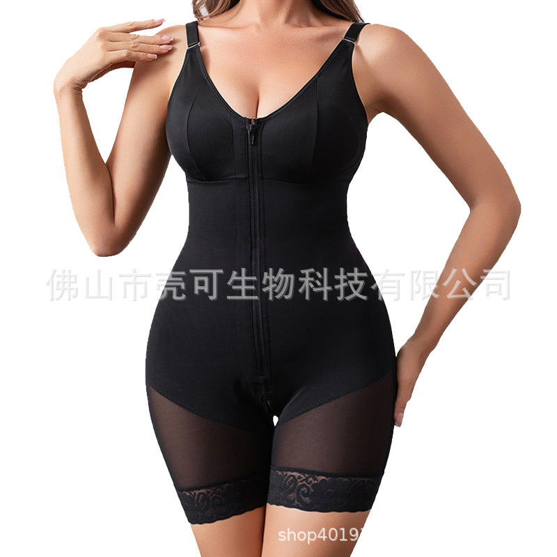 European and american style women's bodysuit shapewear - powerful tummy control, waist cincher, butt lifter, body shaping, seamless mesh corset