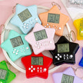 tetris electronic game console - portable handheld mini game console keychain charm toy