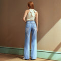 Pre-sale-66009# cross-border fashion foreign trade slim fit casual versatile women's jeans