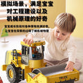construction vehicle mega set: road roller, excavator, bulldozer, forklift gift box – perfect toys for boys and kids