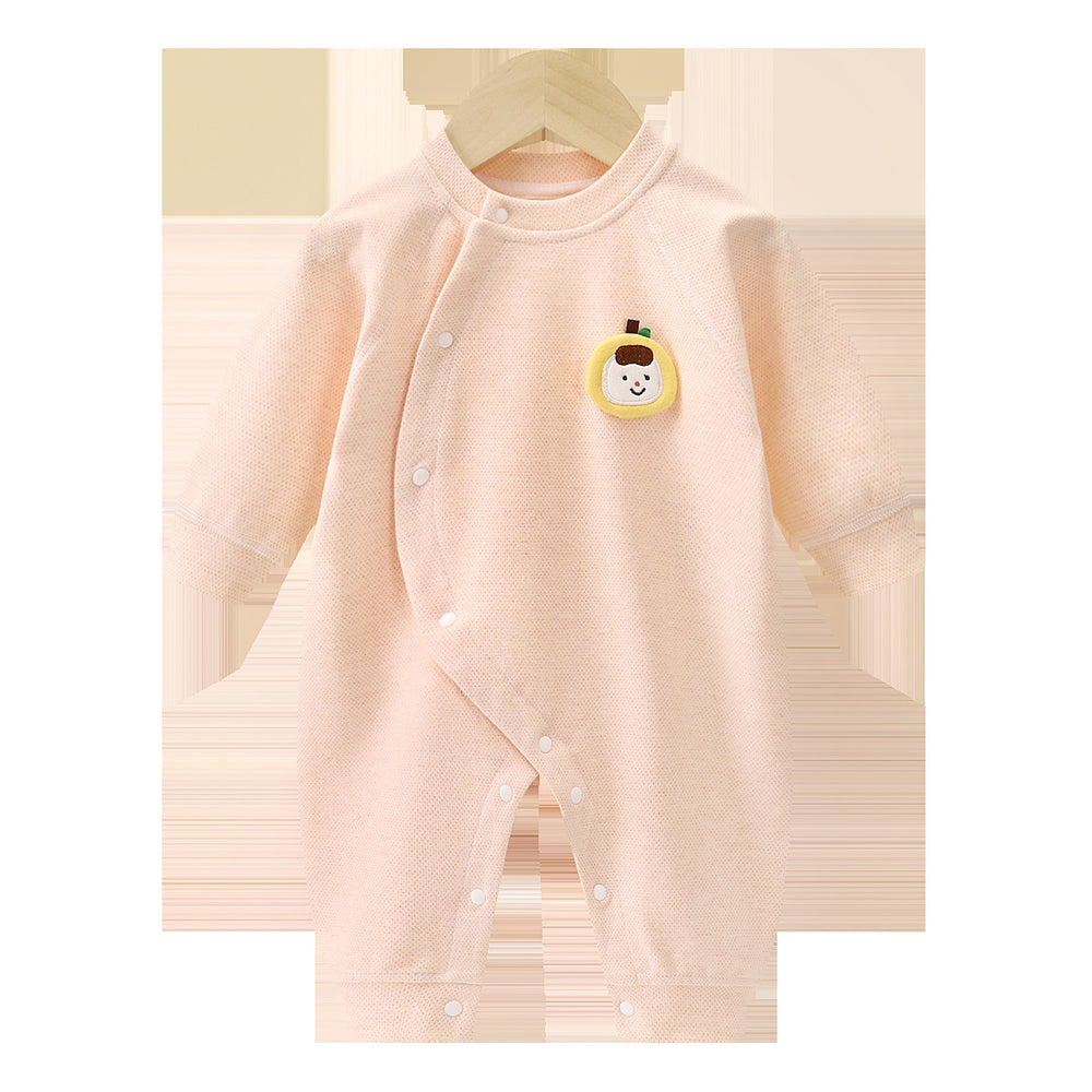 Baby onesie spring & fall cotton long sleeve sleepsuit romper newborn unisex monk suit seamless bodysuit