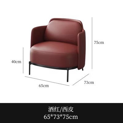 Business negotiation single sofa hotel lobby rest area sofa office light luxury reception sofa booth
