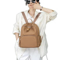 Togo first-layer cowhide backpack women's large-capacity backpack isn style school bag travel backpack computer bag for women