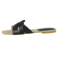 Summer new one-piece beach square toe criss-cross flat sandals & slippers for women