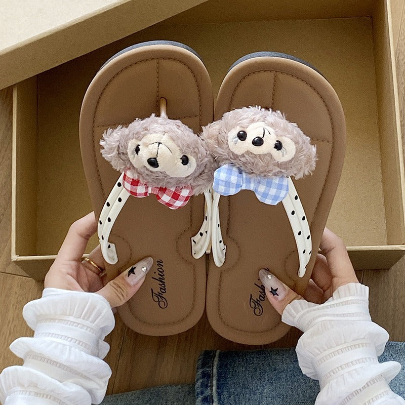 Classy touching flip-flops for women cartoon summeroutwear soft bottomfashion2025new arrivaleasiest for matchpopular sandals wholesale