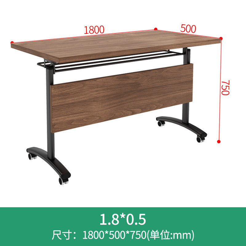 Training table and chair combination mobile splicing employee slot folding conference table activity table long table school class simple table and chair