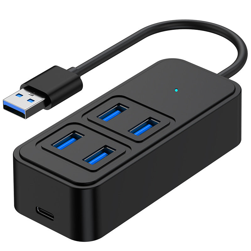 one-to-four typec splitter dc powered hub3.0 notebook tablet adapter usb hub