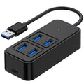 one-to-four typec splitter dc powered hub3.0 notebook tablet adapter usb hub