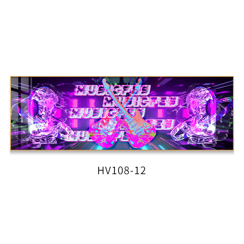 KTV box decoration painting hanging painting club room bar nightclub LED with light luminous lighting background wall mural