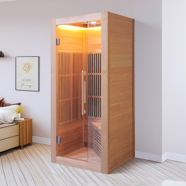Finished product customized household single-person prefabricated integrated sauna room, far-infrared light wave room, sweat steam room