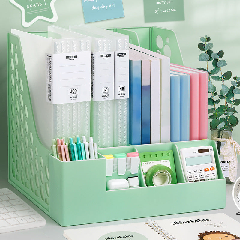 Desktop File Shelf Bookstand Desk File Shelf File Frame File Basket Data Shelf File Storage Box