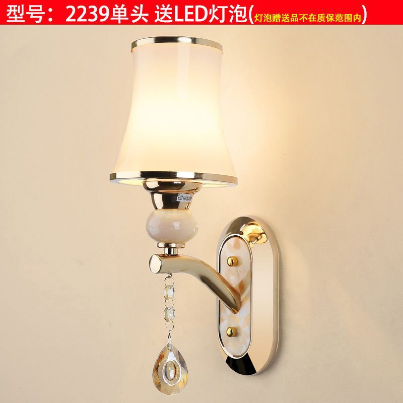 European style wall lamp - bedroom bedside light, modern minimalist aisle light, creative hotel living room corridor wall lamp, stairway light