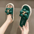 Three-dimensional flower sandals and slippers for women outwearnew arrivalfashion fairy style platform bottomthick sole seaside vacation beach shoes for women