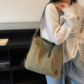 Preppy style versatile student bag 2025 autumn new arrival multifunctional shoulder & backpack minimalist commuter tote bag