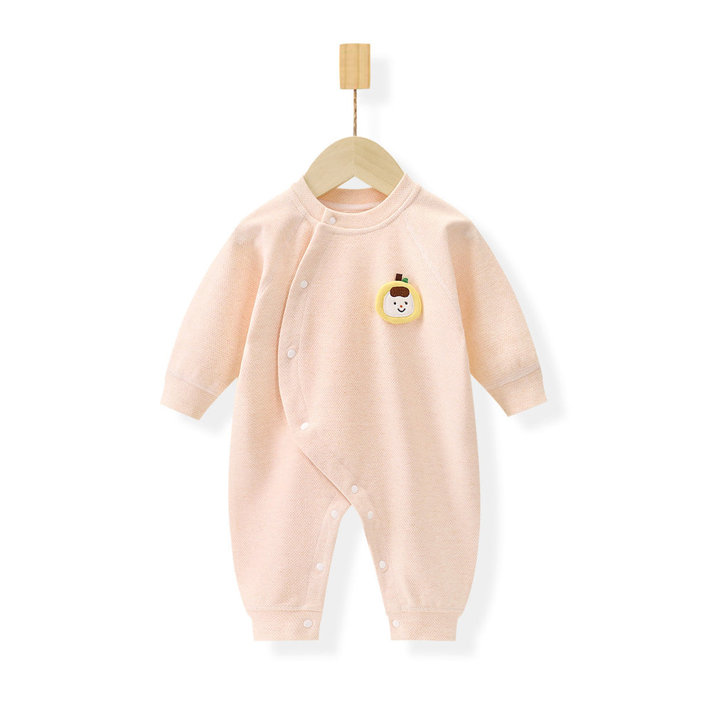 Baby onesie spring & fall cotton long sleeve sleepsuit romper newborn unisex monk suit seamless bodysuit