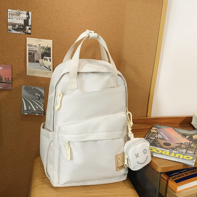 New casual carry-on backpack - large capacity, wear-resistant, water-repellent, cute small bag - perfect for students, casual travel, and tutoring