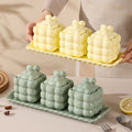 New macaron-colored marshmallow ceramic spice jar set - stylish kitchen salt shaker wholesale