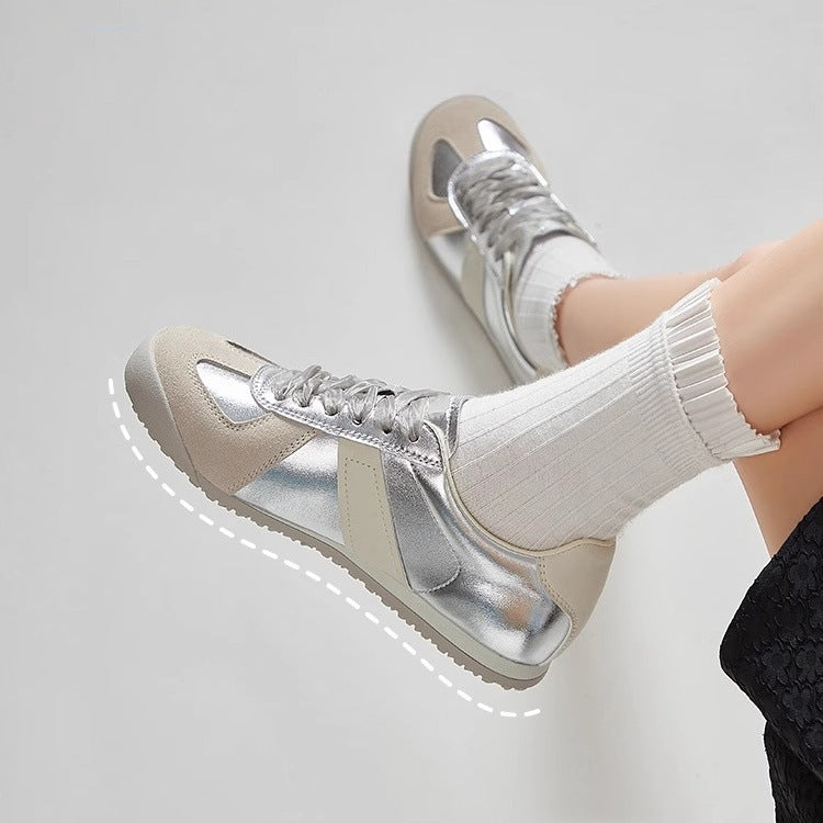 Argan shoes women's summer thin breathable white shoes 2026 new arrival ballet training shoes popular lightweight dad shoes