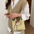 Premium lychee grain bucket bag - 2026 spring new arrival - tote, basket, large capacity shoulder & crossbody bag