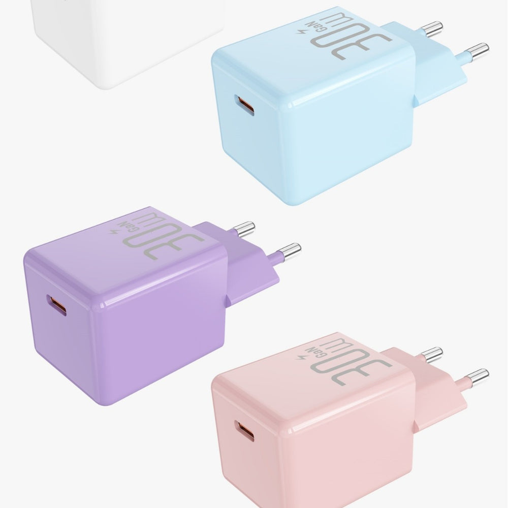 Pd30w gallium nitride fast charging, suitable for apple charger iphone8-17 full power ce certified european plug