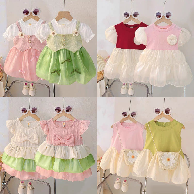 Girls' summer dresses  new collection: stylish summer dresses for girls, princess dresses, and summer children's clothing