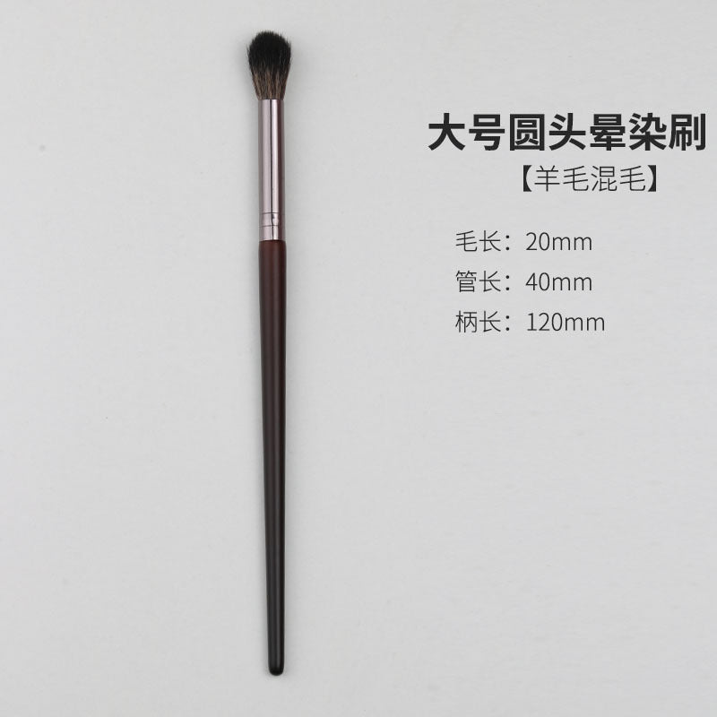 Wooden handle makeup brush set - cangzhou makeup brushes: blush brush, wool brush, powder brush, foundation brush, eyeshadow brush, and other makeup brushes
