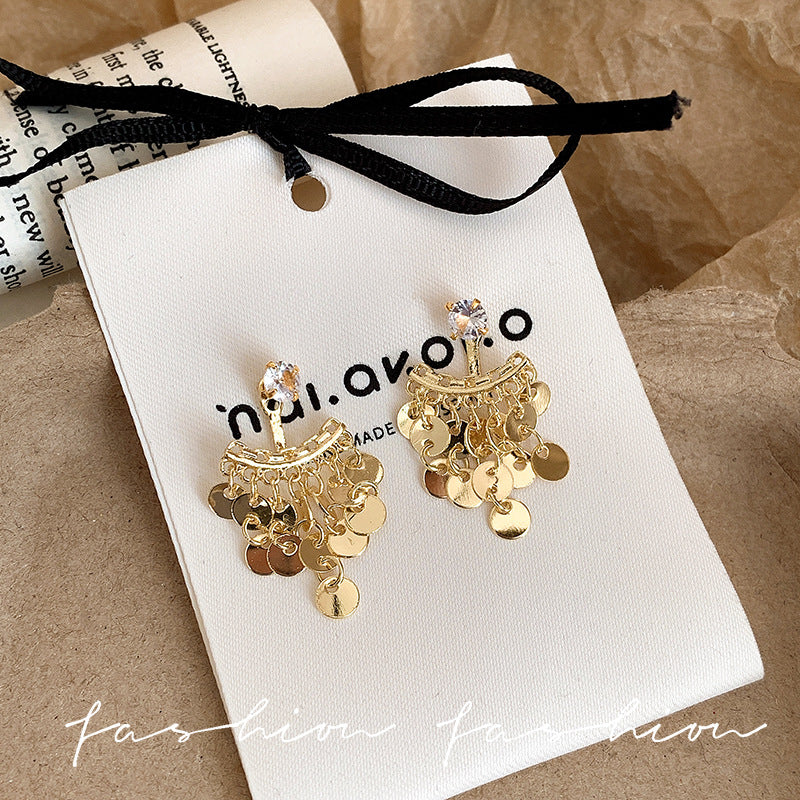 A two-wear super glittering sequin tassel earrings 2026new arrivalbest sellingaccessible luxuryelegant earrings classy earrings