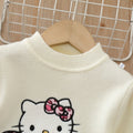 Girls' crewneck knit sweater set - new autumn  collection: cute cartoon design for little girls