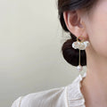Super fairy petal tassel pearl earrings for women classystylish earrings holiday style accessible luxuryeleganteasiest for match earrings