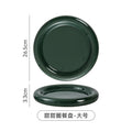 Ceramic steak dinner plate western food light luxury classy sense creative dessert plate for home donut high value dish plate