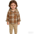 Spring new arrivals: kids' spring outfit set - children's spring clothing, export-quality casual hoodie, long-sleeve plaid shirt, boys' shirt