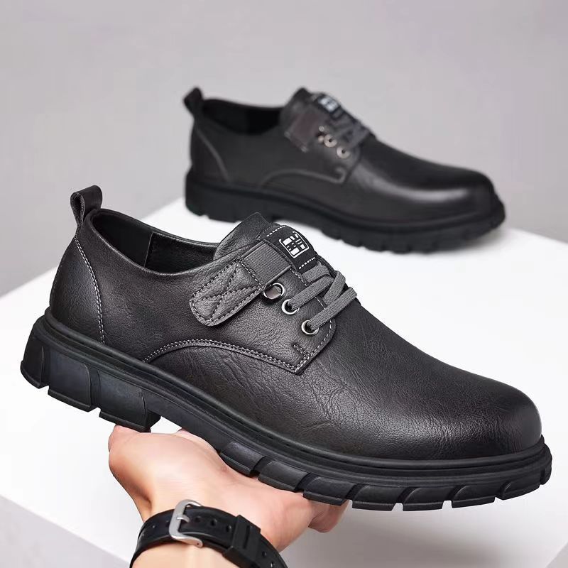 New men's handmade stitching casual shoes - trendy, versatile skate shoes - korean style fashion sneakers