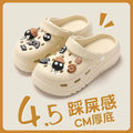 Thick sole summer clogs for women summer outwear non-slip sandals and slippers for stepping on shit summer new arrival sandals and slippers wholesale