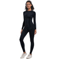 European and american new arrival seamless yoga set - breathable, quick-drying long sleeve activewear for sports, skiing, outdoor running, and fitness