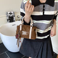 Niche styleretro pillow bag 2025new arrivalfall and winterfashion leopard print handbag classy cartoon shoulder crossbody bag