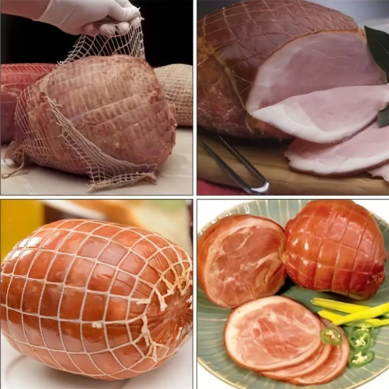Kitchen for home net bag barbecued pork net weaving bundled hocks loose rope cotton thread elastic rope cover packaging net cover elbow net