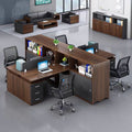 Screen desk cabinet combination staff partition office booth single slot including keyboard tray storage computer desk
