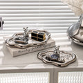 Inspopular same style electroplating photo props desktop jewelry storage display tray tea break stall accessible luxury display tray