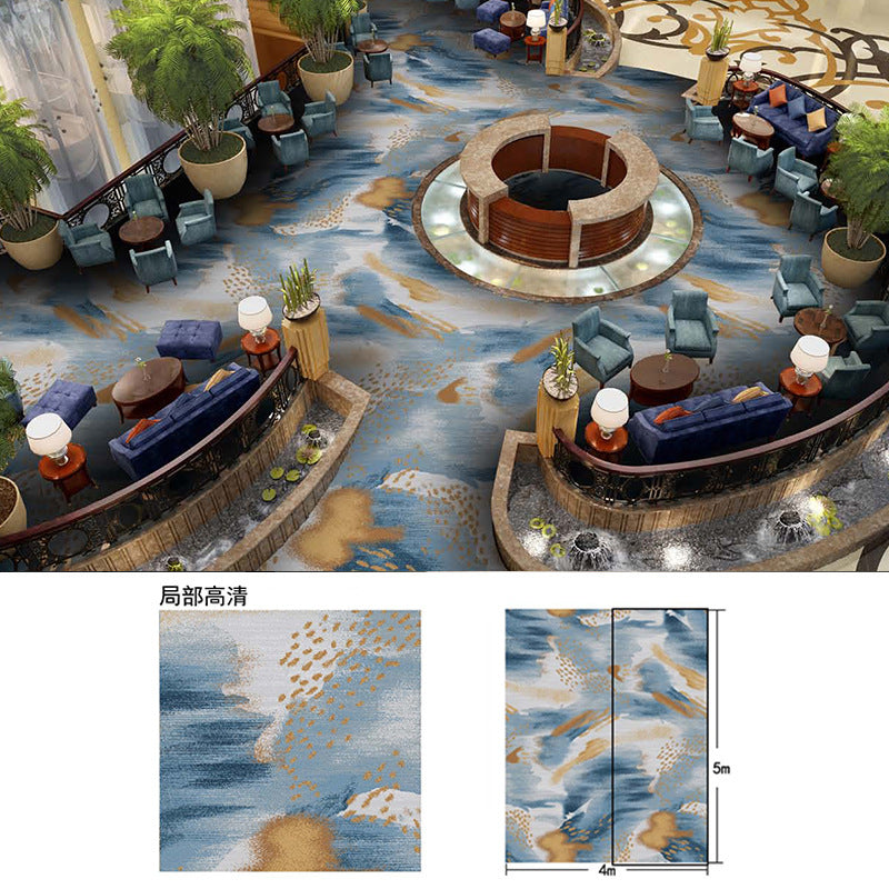 Vip meeting room reception area carpet, thickened nylon fire-retardant large area full coverage hotel stage conference hall carpet