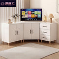 Corner cabinet multifunctional triangular tv stand minimalist creative storage cabinet european light luxury tv cabinet storage unit
