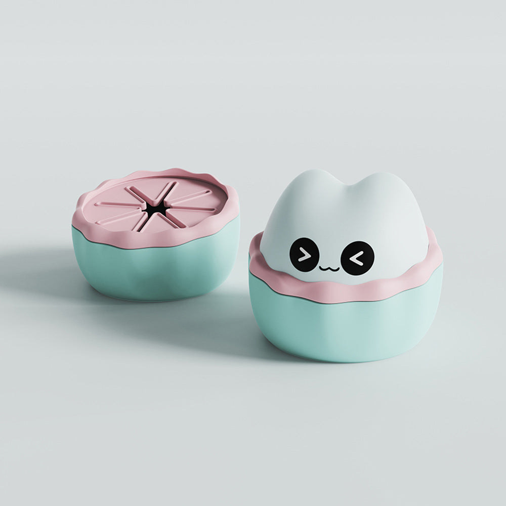 Food-grade silicone baby food bowl, portable utensils, children's supplies wholesale, new cartoon snack bowl with lid