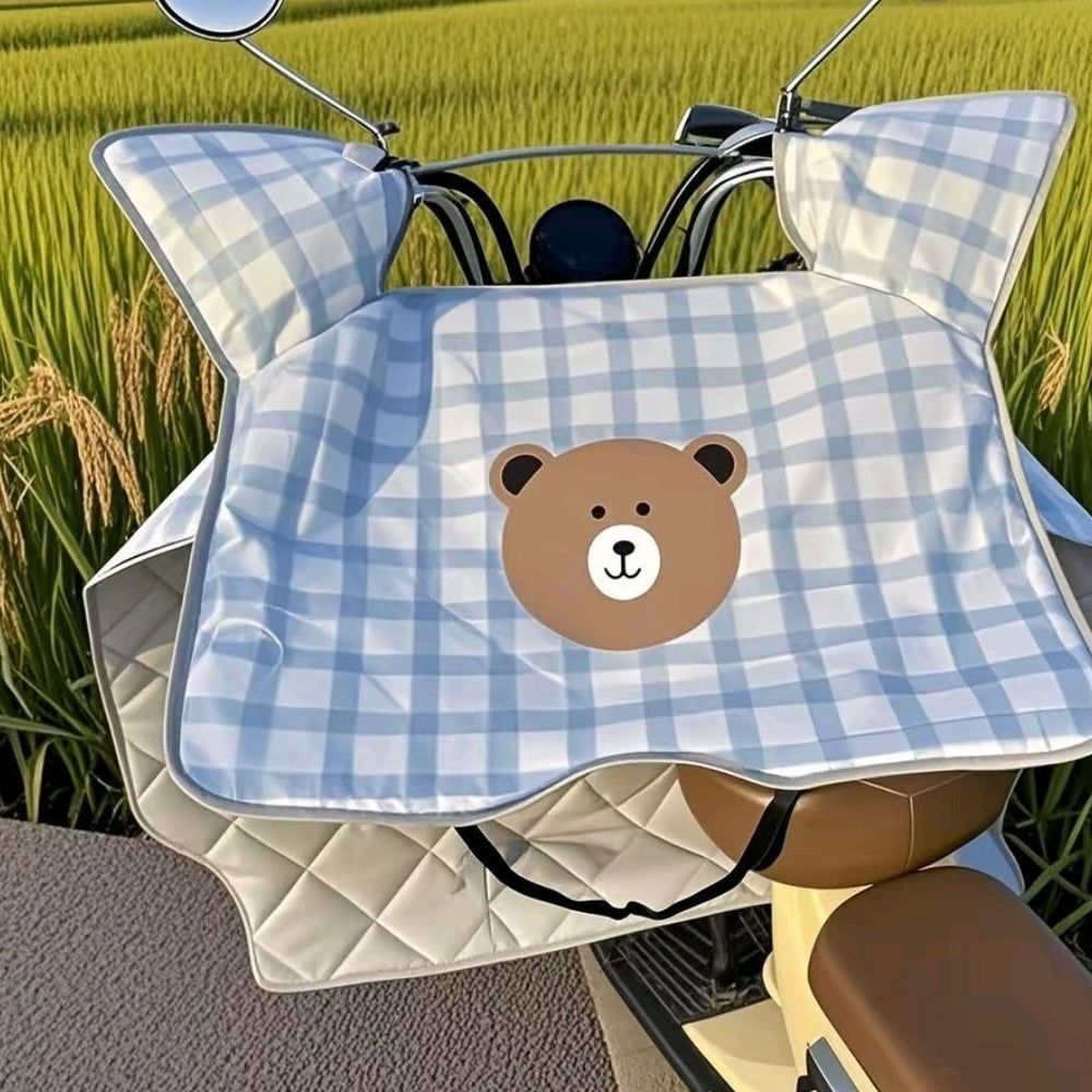 Electric vehicle windshield, waterproof, rainproof, summer sun protection, windproof battery sunshade, motorcycle spring and autumn heat insulation, summer thin model