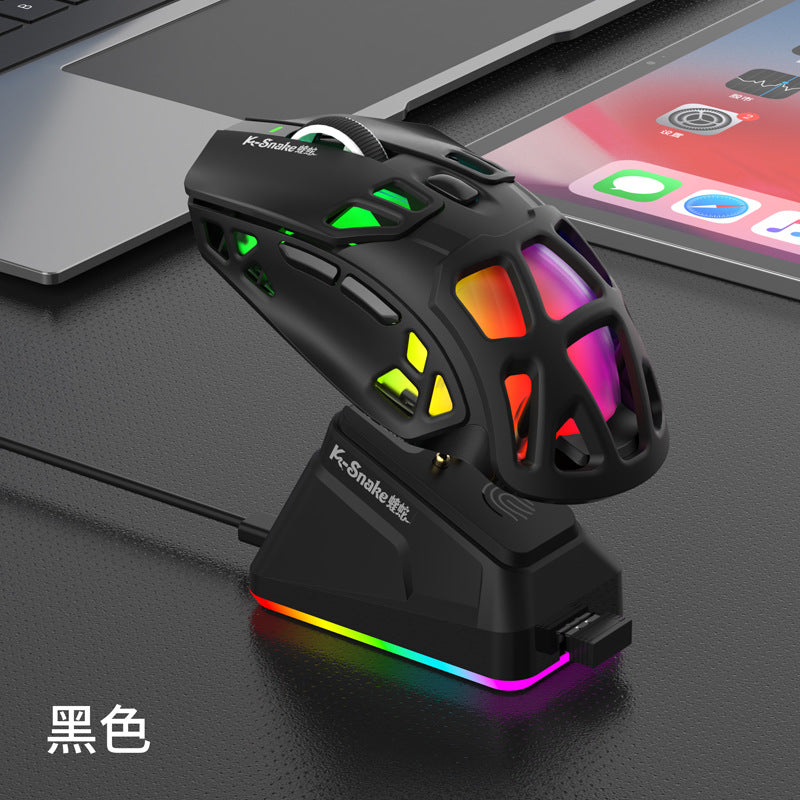 Viper x9pro wireless bluetooth three-mode hollow paw3311 e-sports gaming rgb luminous computer mouse usb